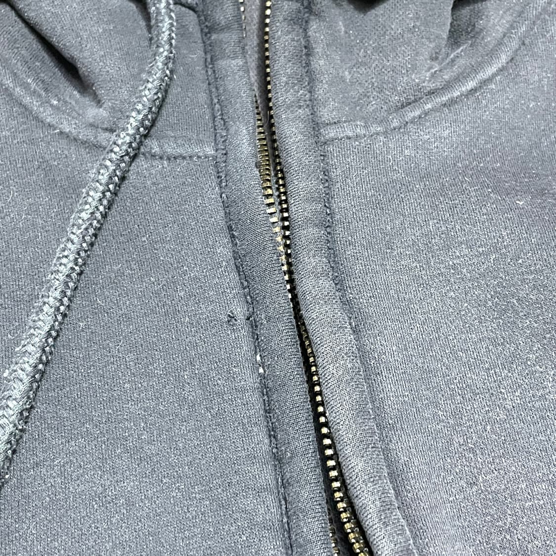 아베크롬비 사이드로고 네이비 털안감 후드집업 남성S 상품이미지5