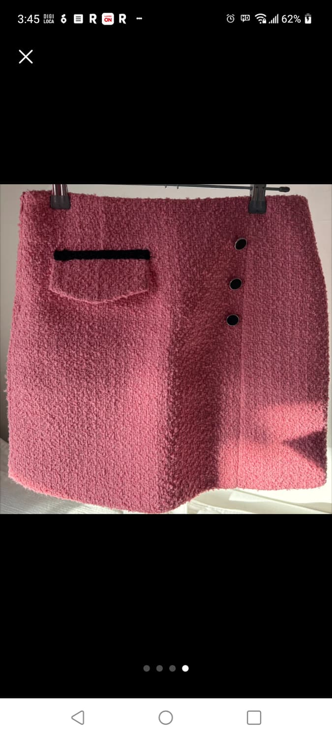 핑크 트위드 투피스 세트(자켓+스커트) 상품이미지3