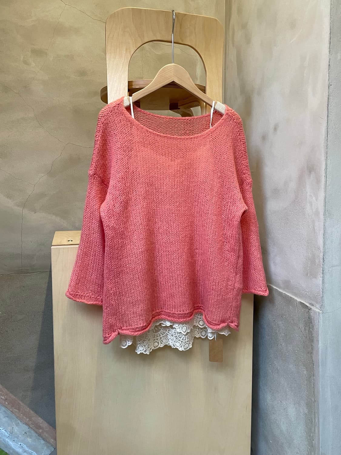 레이 빔즈 레이스 니트 상품이미지1