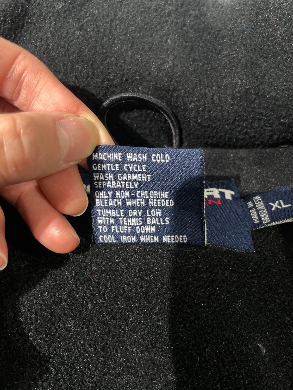 폴로 스포츠 블랙 투 웨이 집업 다운 패딩 상품이미지8