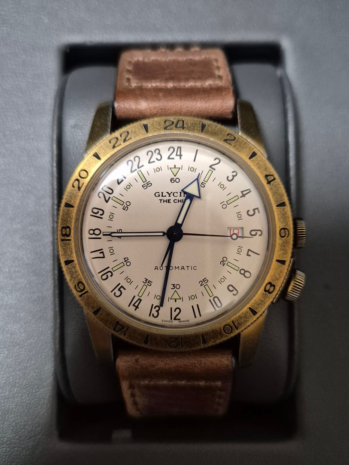 [GLYCINE] 글라이신 Airman The Chief GMT 빈티지 상품이미지1