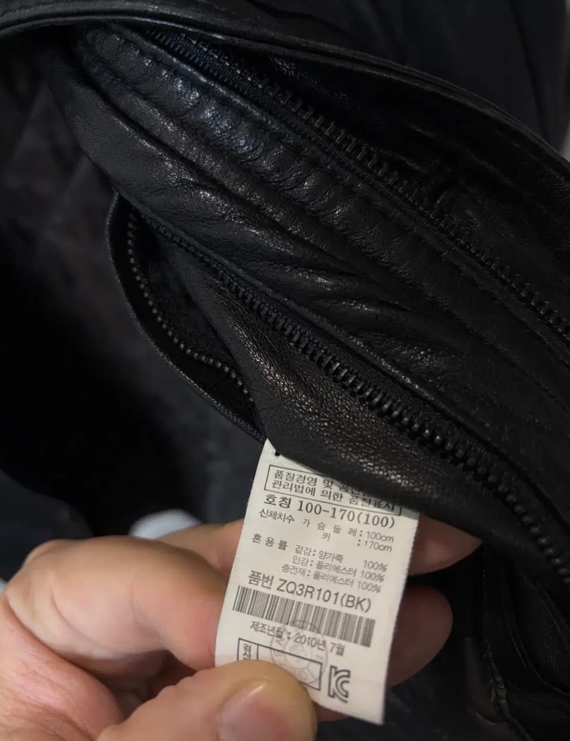 (100) olzen 올젠 4포켓 견장 양가죽 자켓 상품이미지6