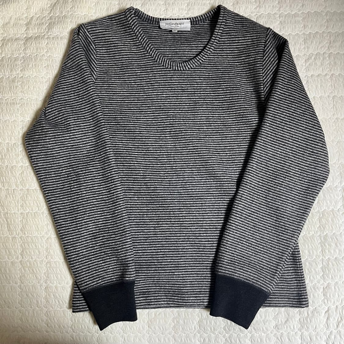 톰포드 YSL 입생로랑 리브고쉬 캐시미어 스트라이프 스웨터 생로랑 상품이미지1