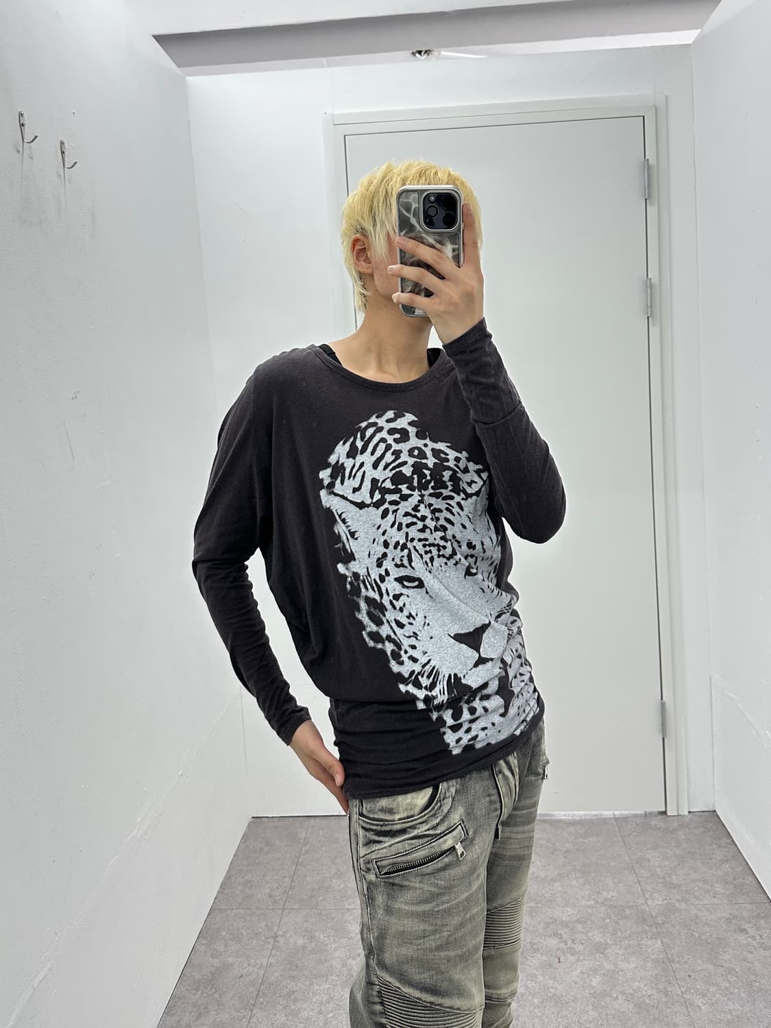 Vintage tiger printing sleeve 상품이미지6