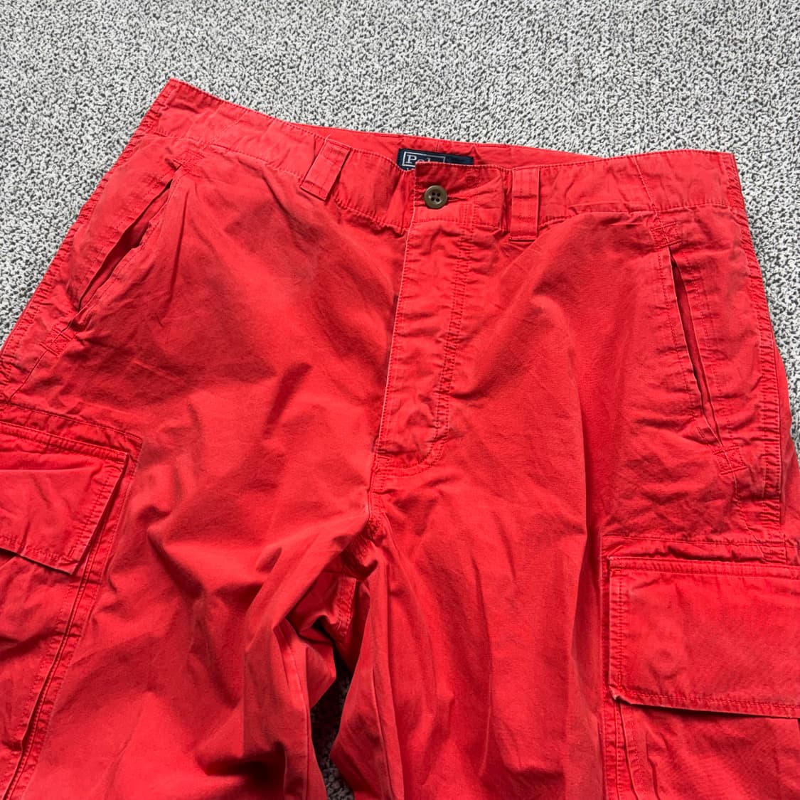 폴로 랄프로렌 00s 더블니 레드 카고 팬츠 상품이미지5