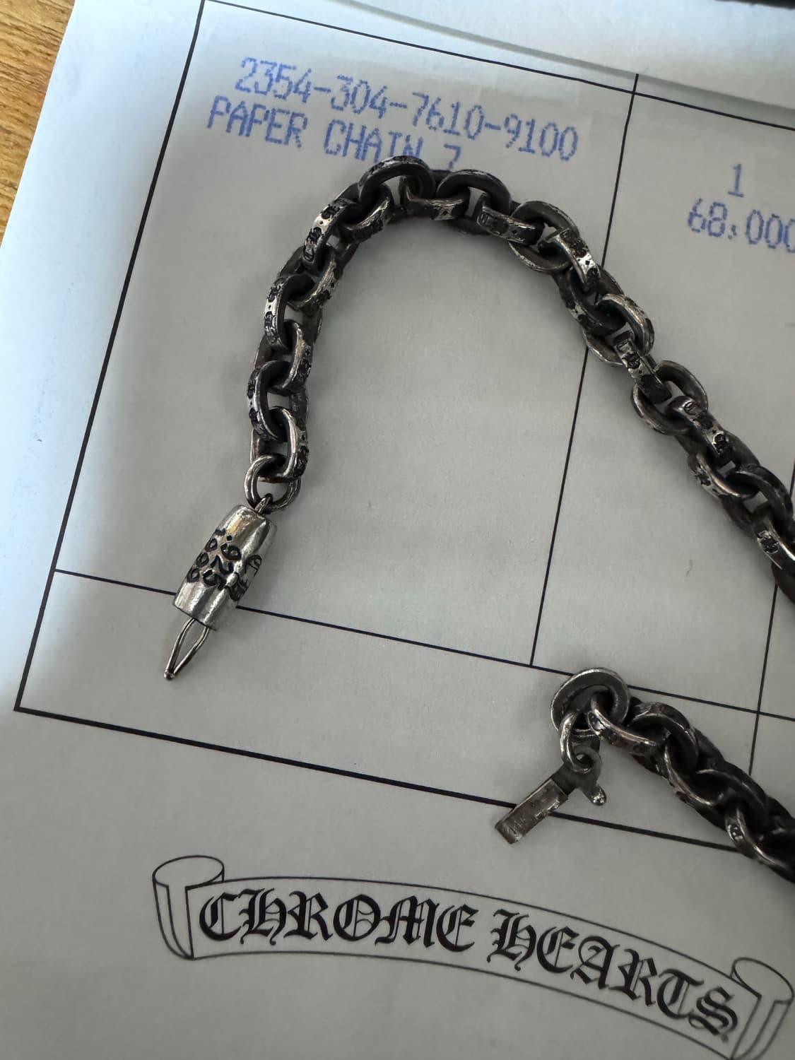 크롬하츠 페이퍼체인 7인치  상품이미지2