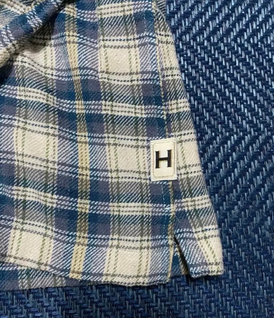 헤리티지플로스 원워시드 플란넬 빈지노 셔츠 L 상품이미지3