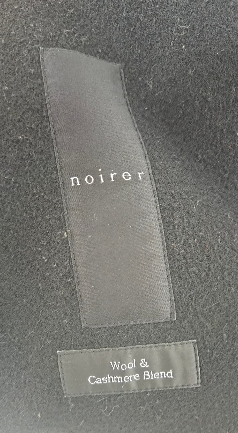 노이어 핸드메이드 캐시미어 레이어드 트렌치 코트 블랙 48사이즈 상품이미지6