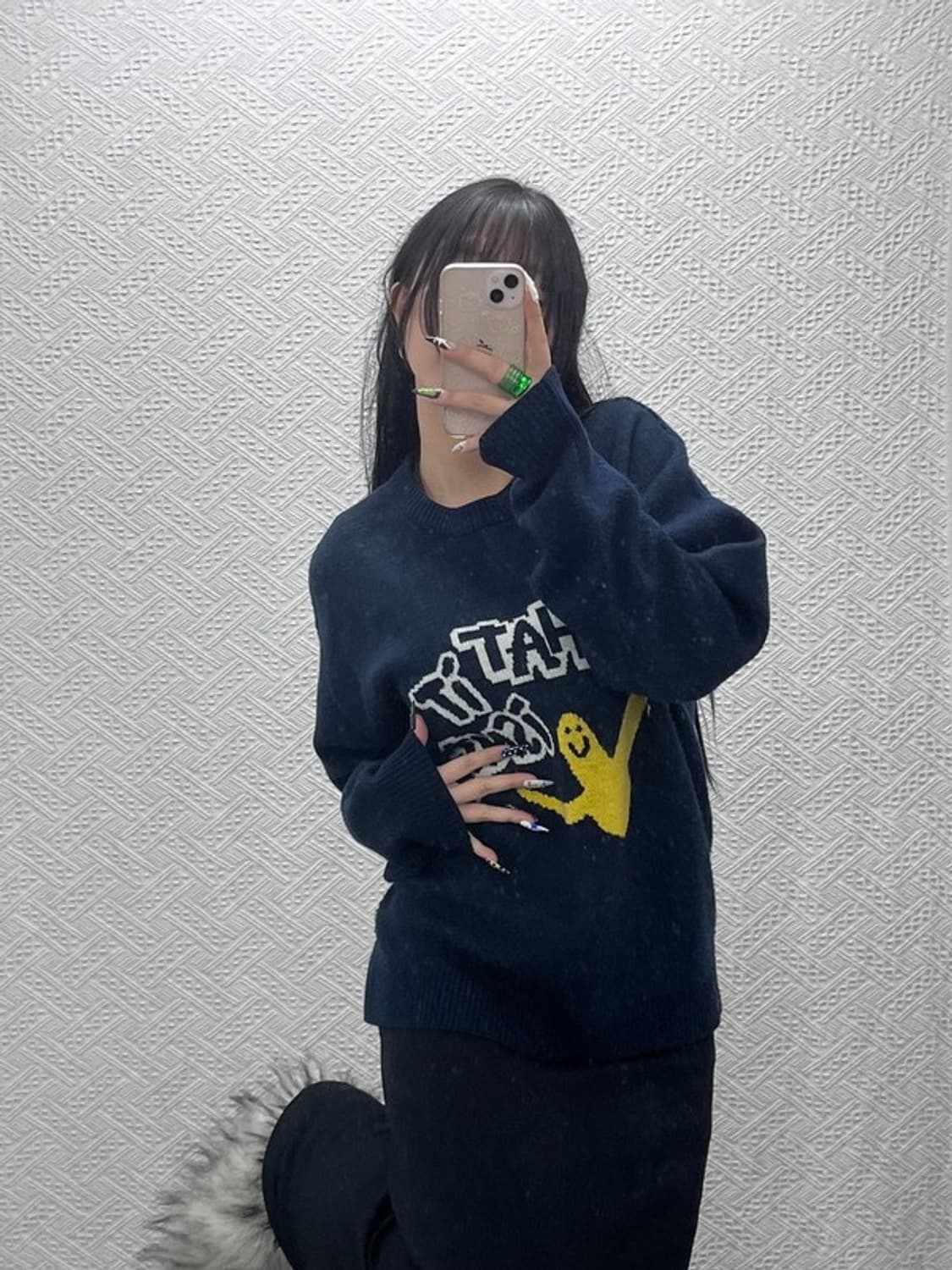 와릿이즌 올드스쿨 키치 오버핏 니트 S C08669 상품이미지2