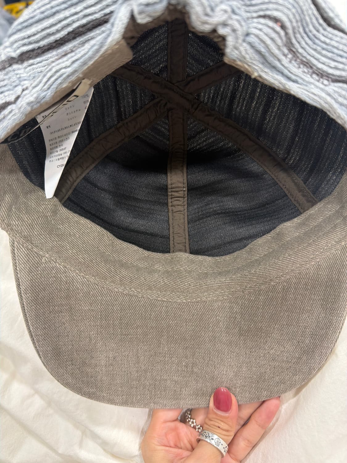 코이세이오 피치 스트라이프 캡(그레이) 상품이미지3