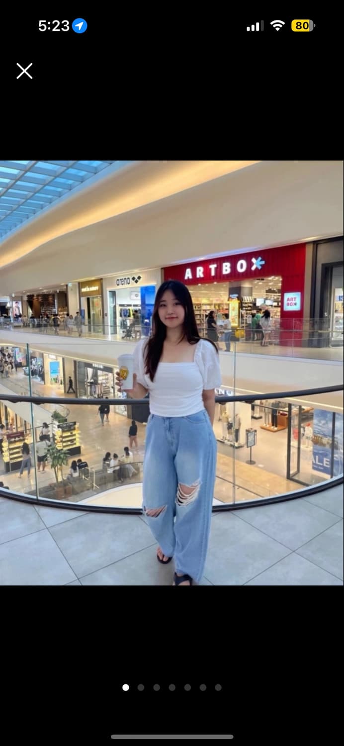 하티66 빈티지 트임 와이드 데님팬츠 상품이미지1