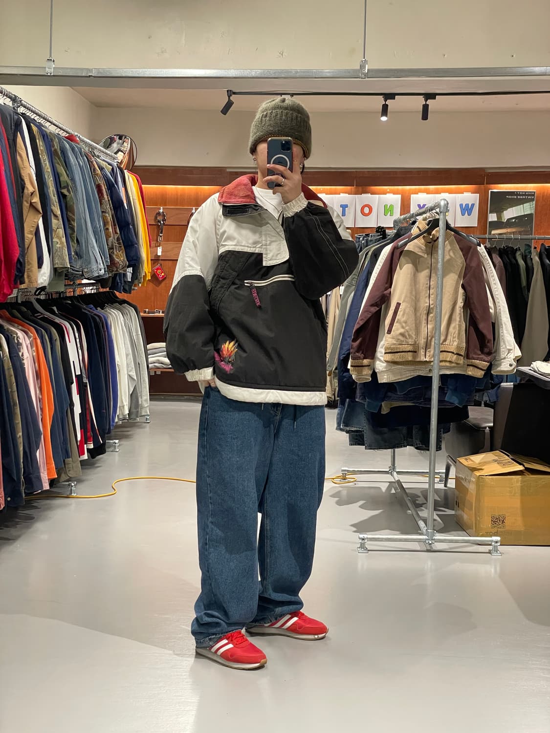 90‘s 데상트 올드스쿨 아노락 자켓   상품이미지2