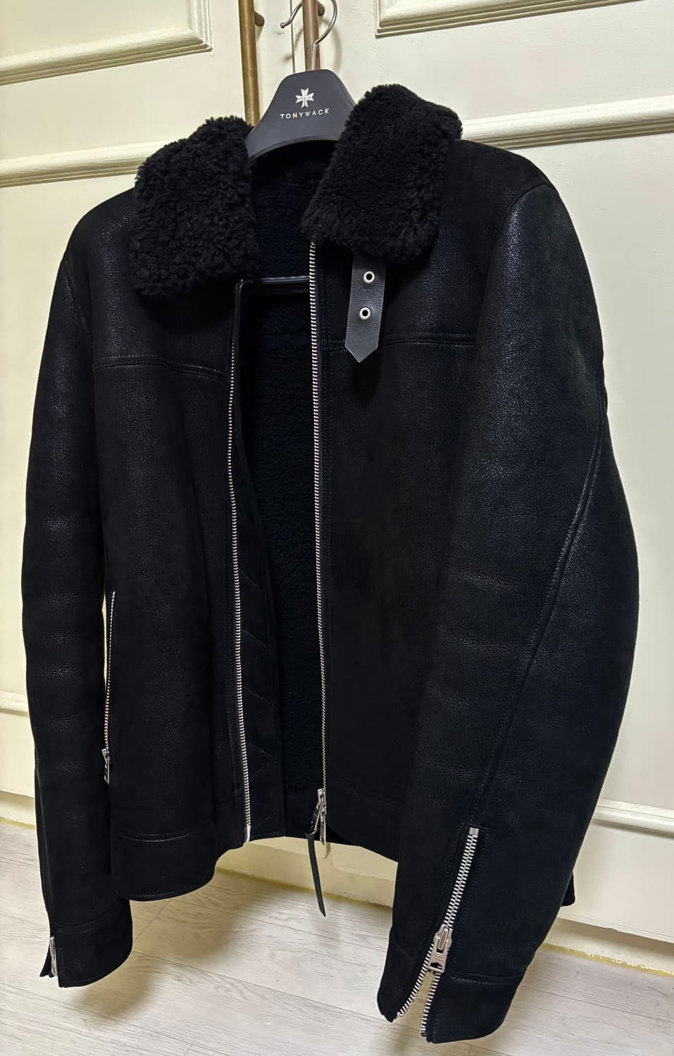 올세인츠 리얼 레더 가죽 무스탕 상품이미지1