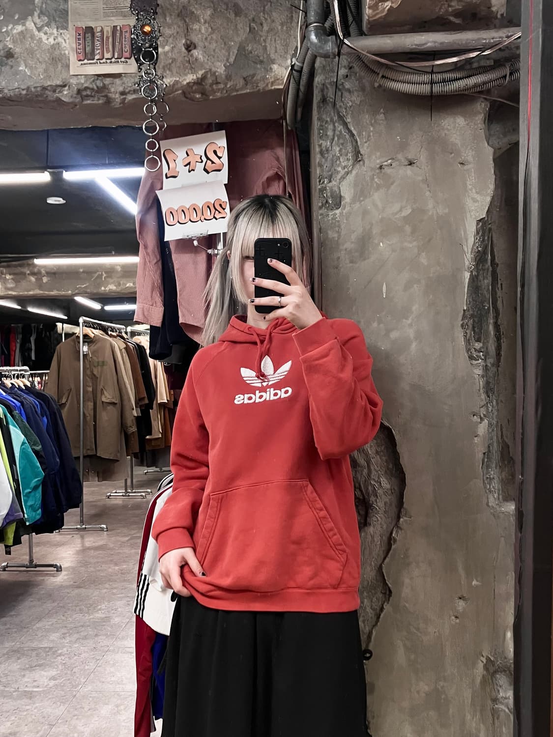 아디다스 후드티 오렌지 XXl  #csz2938 상품이미지2