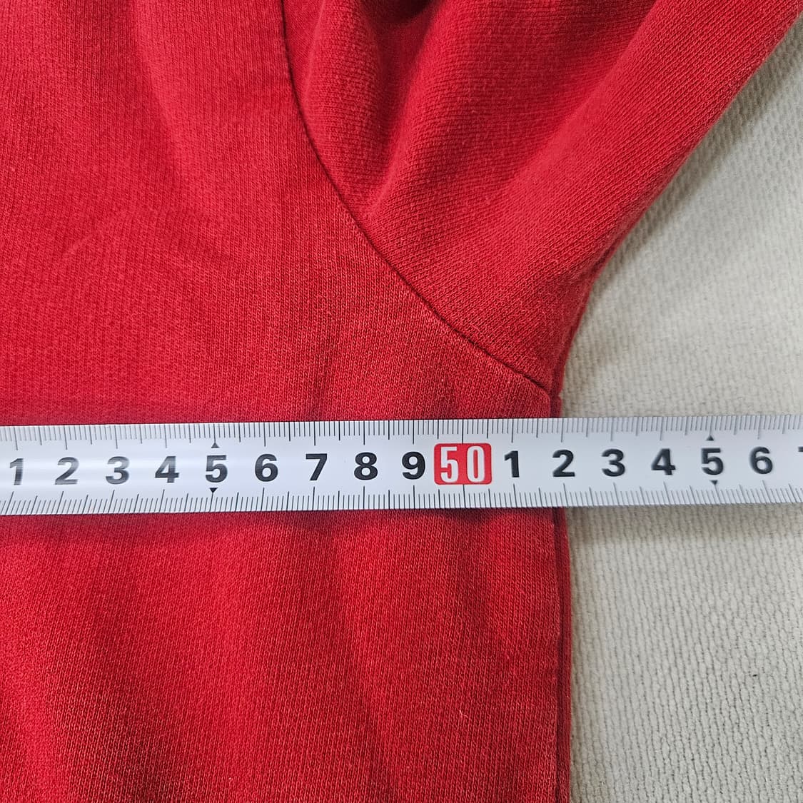 M 타미힐피거 로고 레드 맨투맨 0325Y 상품이미지5