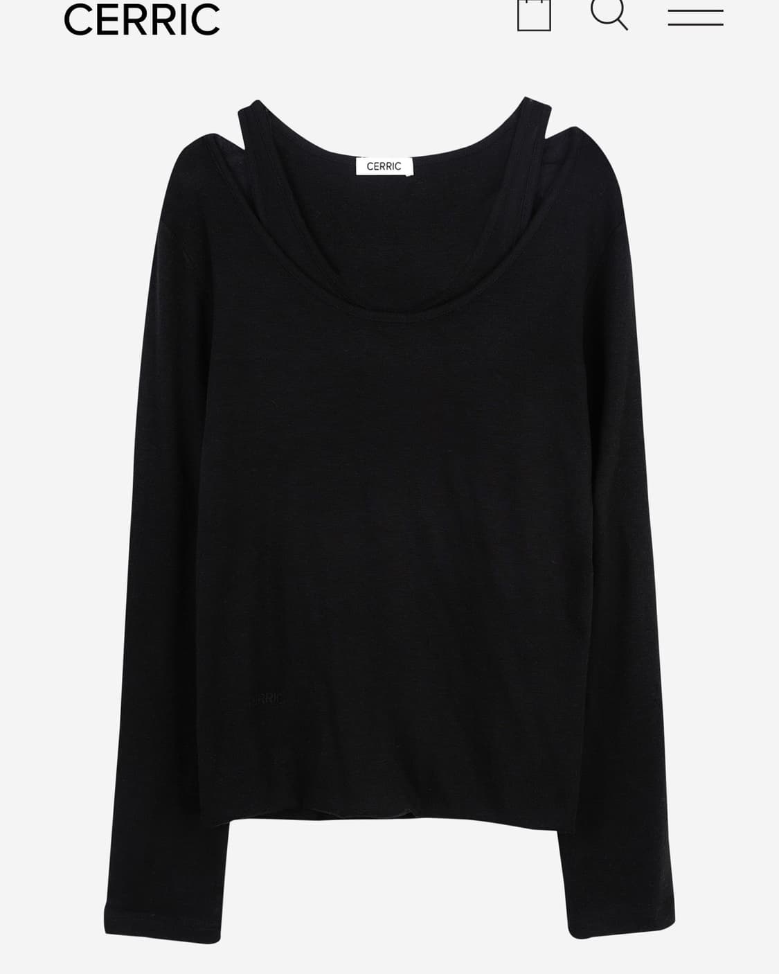 세릭  2WAY LAYERED LONG TOP 상품이미지1