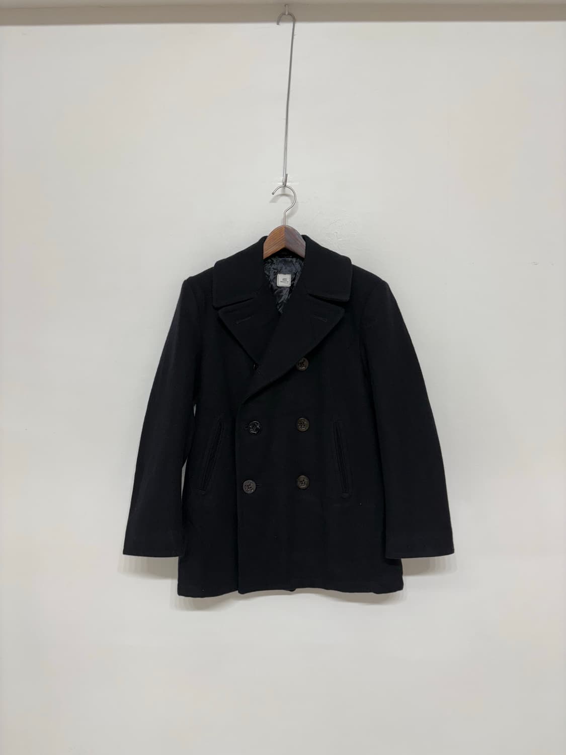 90‘s USN Wool Pea Overcoat. 상품이미지1