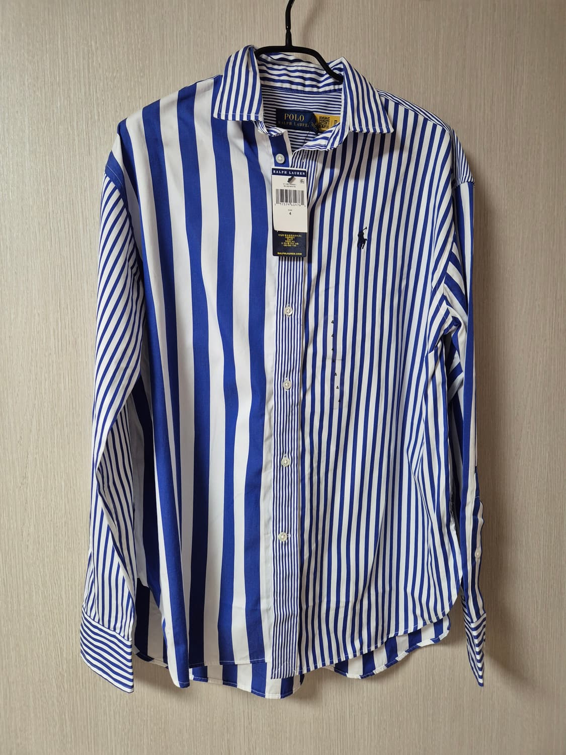 (24년) 폴로 랄프로렌 스프라이트 배색 셔츠 블라우스 4 (새제품) 신 상품이미지1