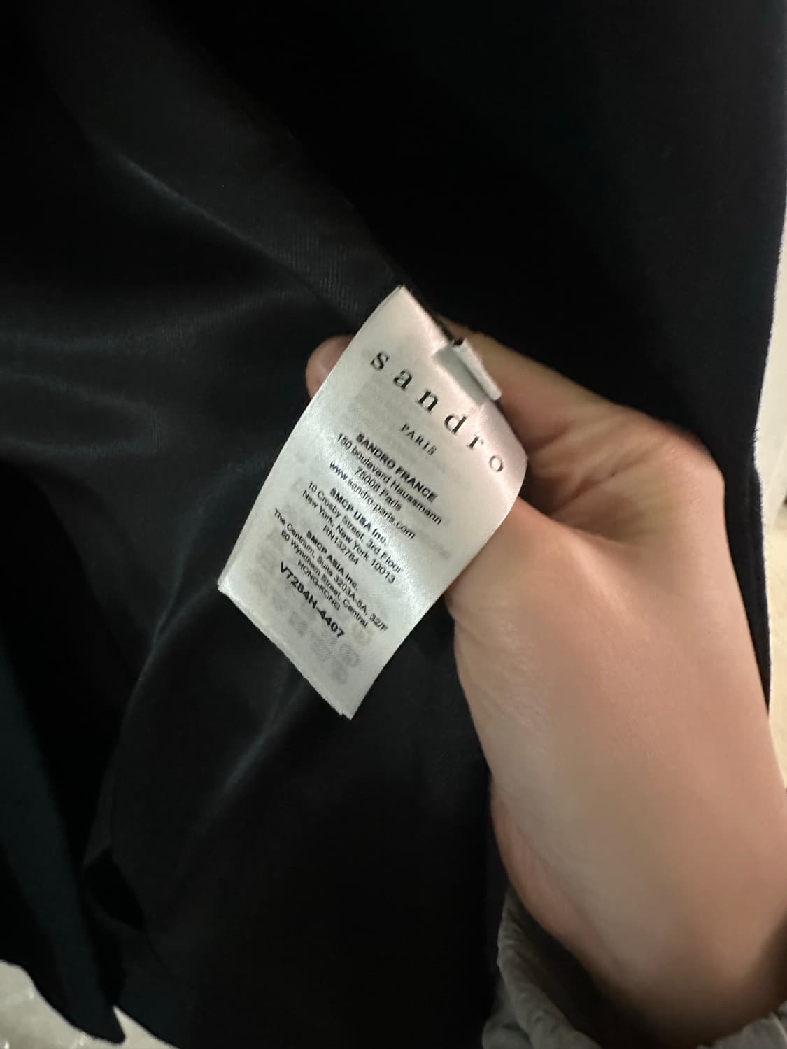 산드로 네이비 더블자켓 38 상품이미지4