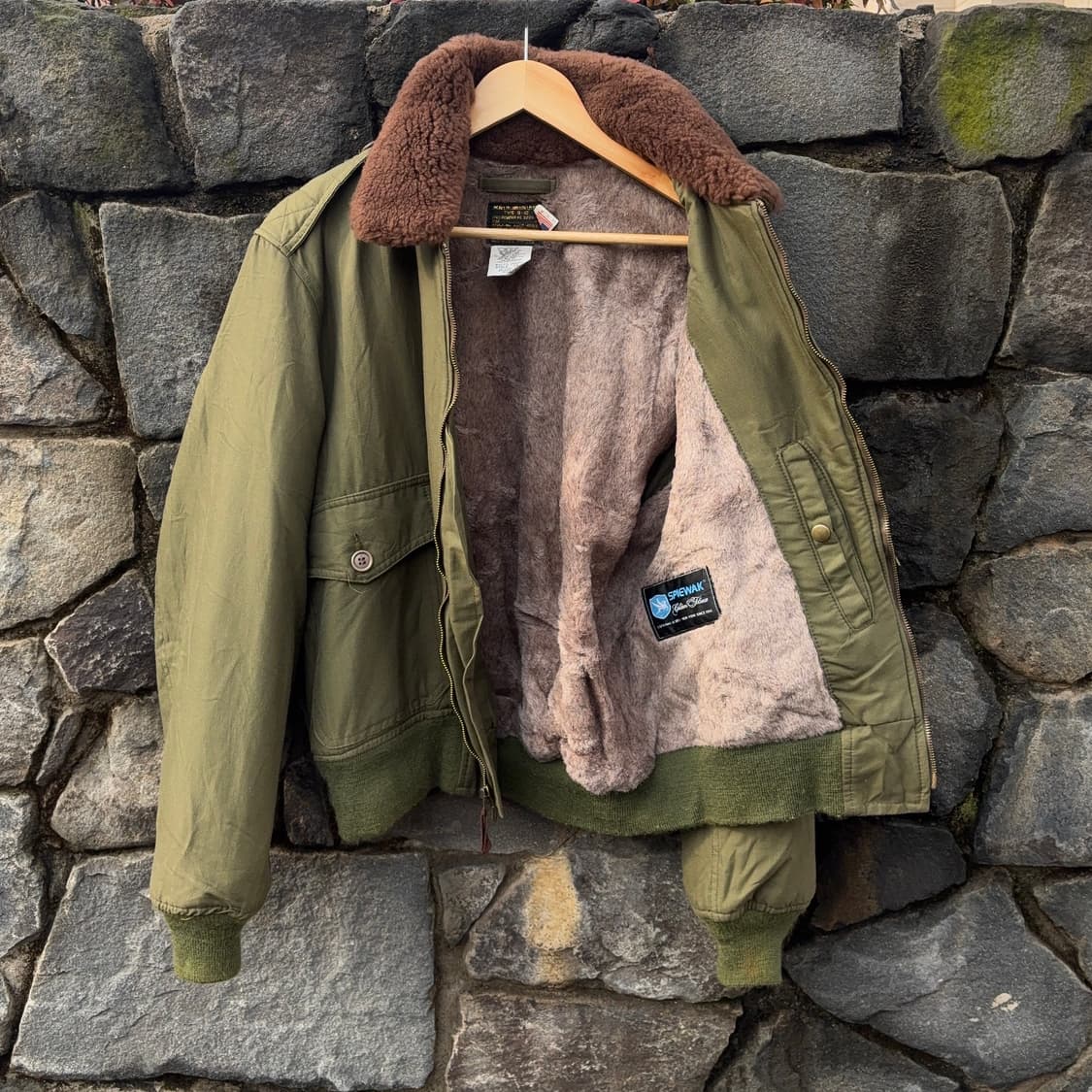 80~90s USA 스피왁 B-10 플라이트 자켓 상품이미지9