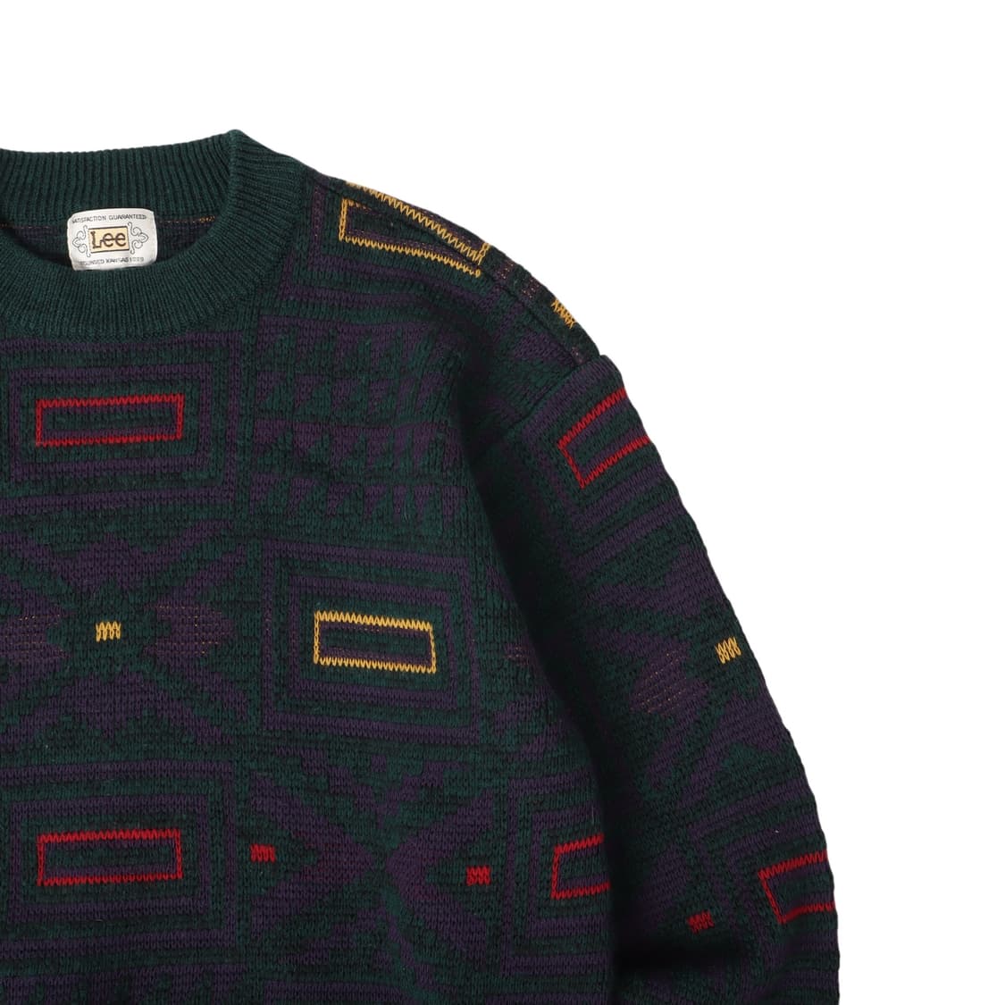 90s Lee 리 그린 울 스웨터 니트 상품이미지2