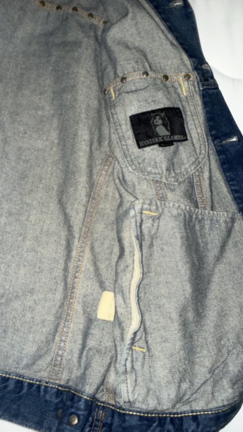 히스테릭글래머 데님자켓(m) 상품이미지5