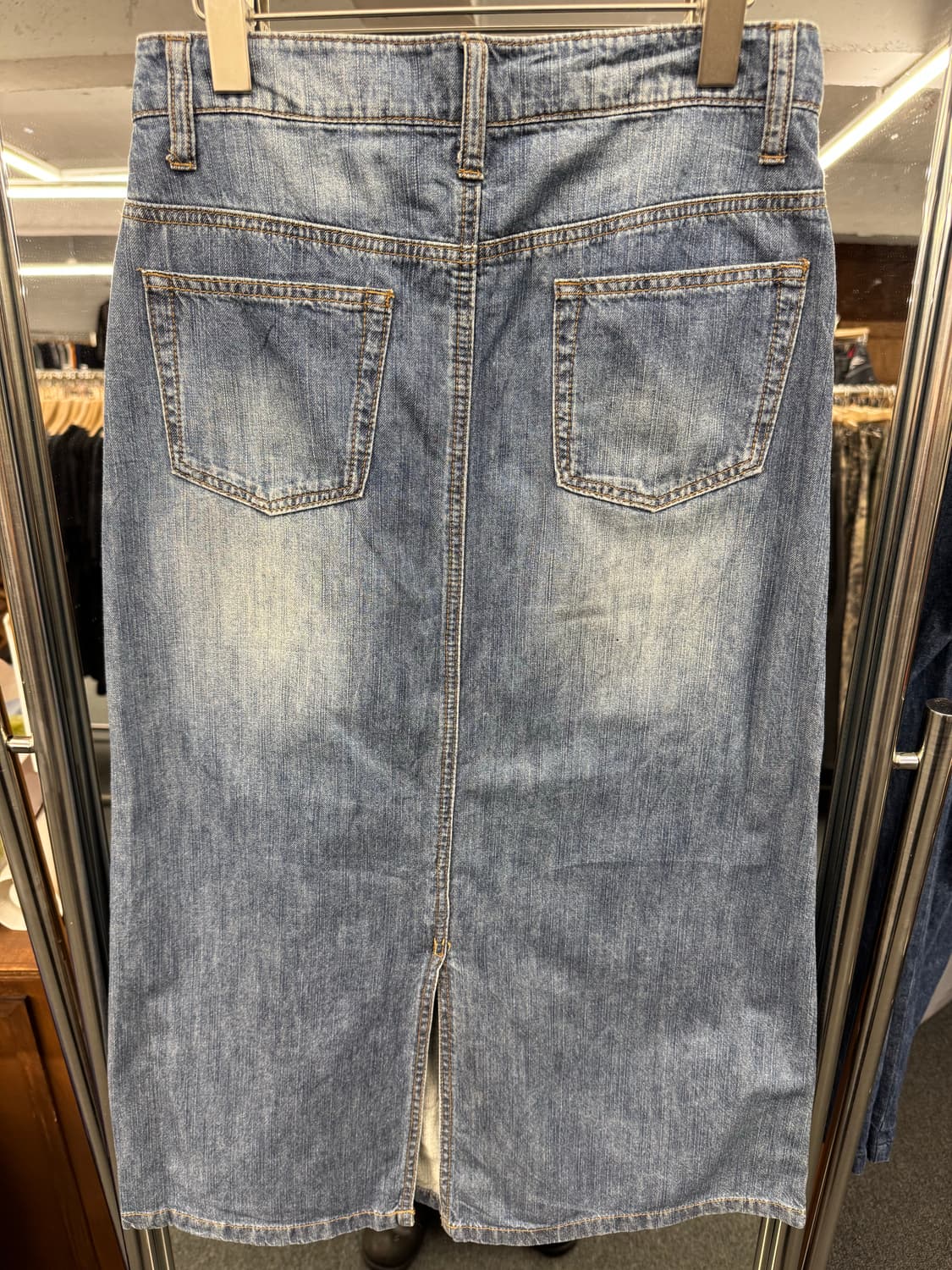 japanese vintage 데님 롱스커트 상품이미지3