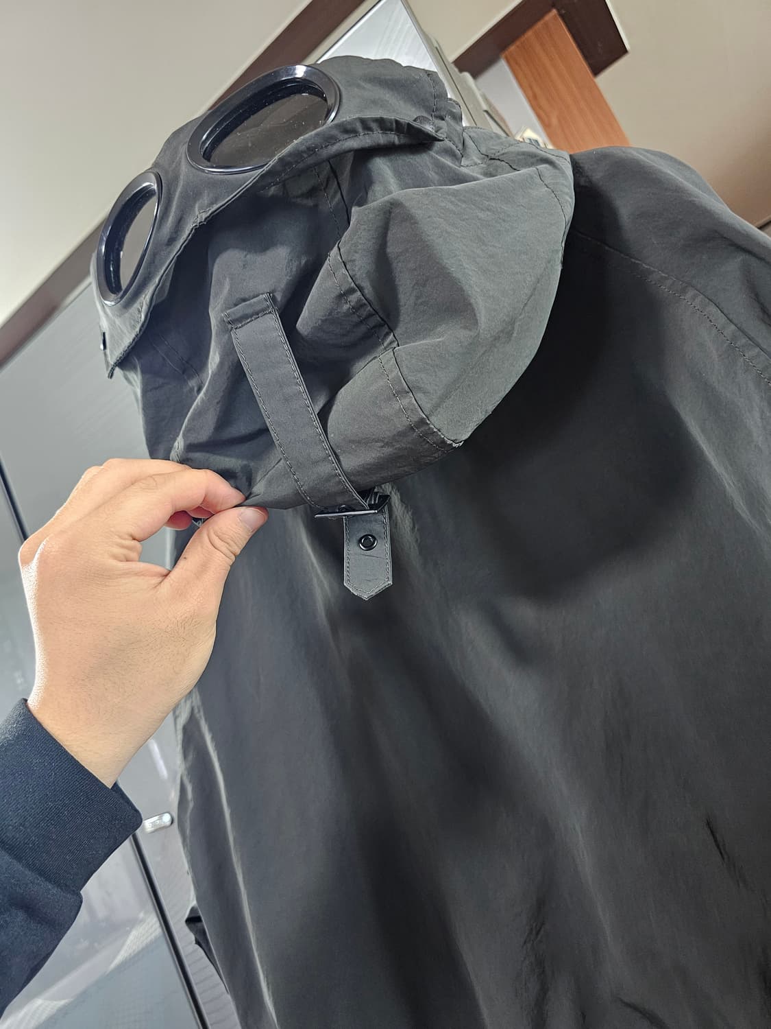 씨피컴퍼니 후드형 올리브 야상형 자켓 팔아요 상품이미지8