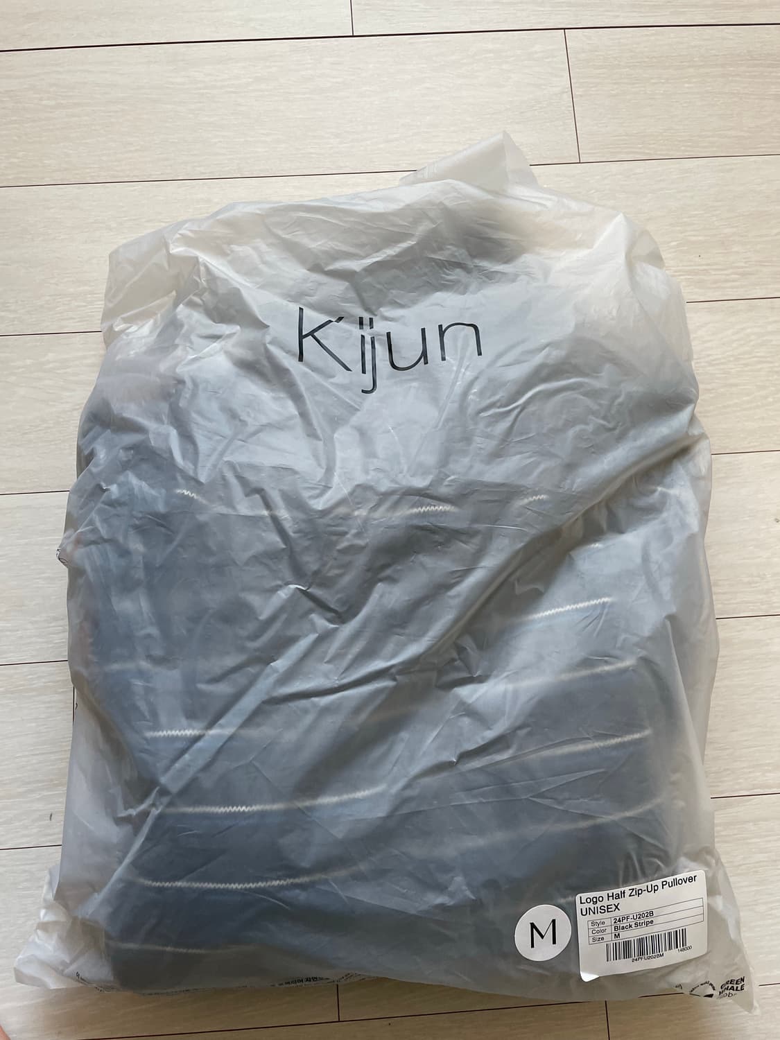 kijun 기준하프집업 풀오버 스트라이프 상품이미지2