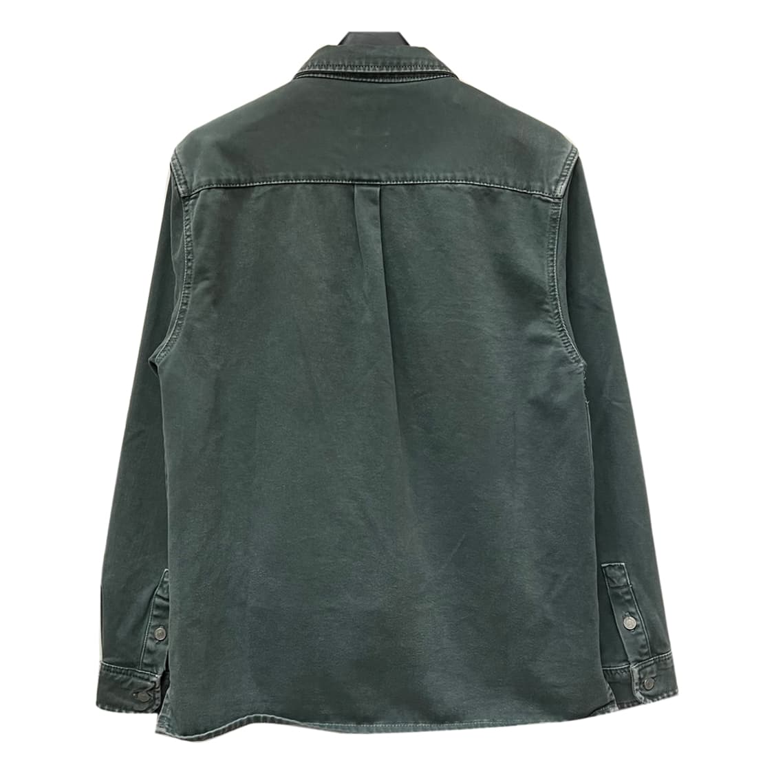 ZARA 자라 릴렉스핏 카키 워시드 데님 셔츠 남방 L 상품이미지2