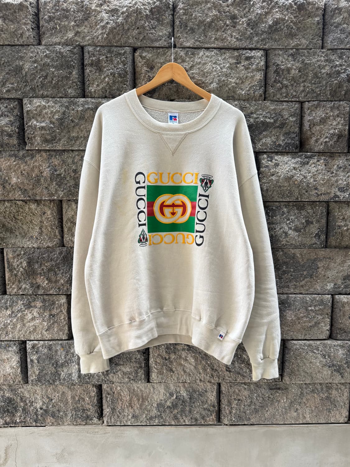 90-00s 러셀 구찌 부틀렉 맨투맨 상품이미지1