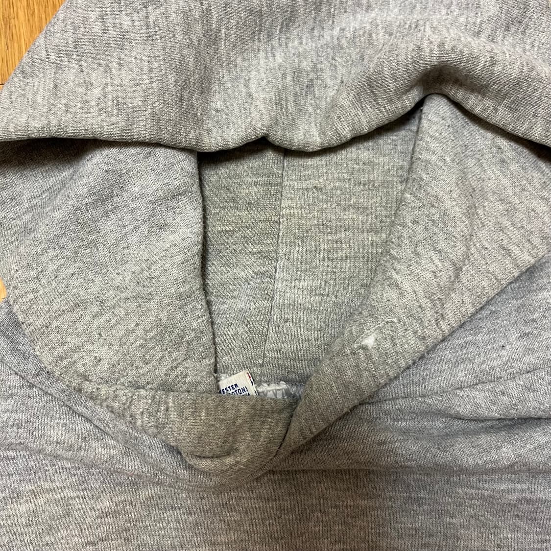 [XL] 90s 러셀 빈티지 후드 멜란지 그레이 상품이미지5