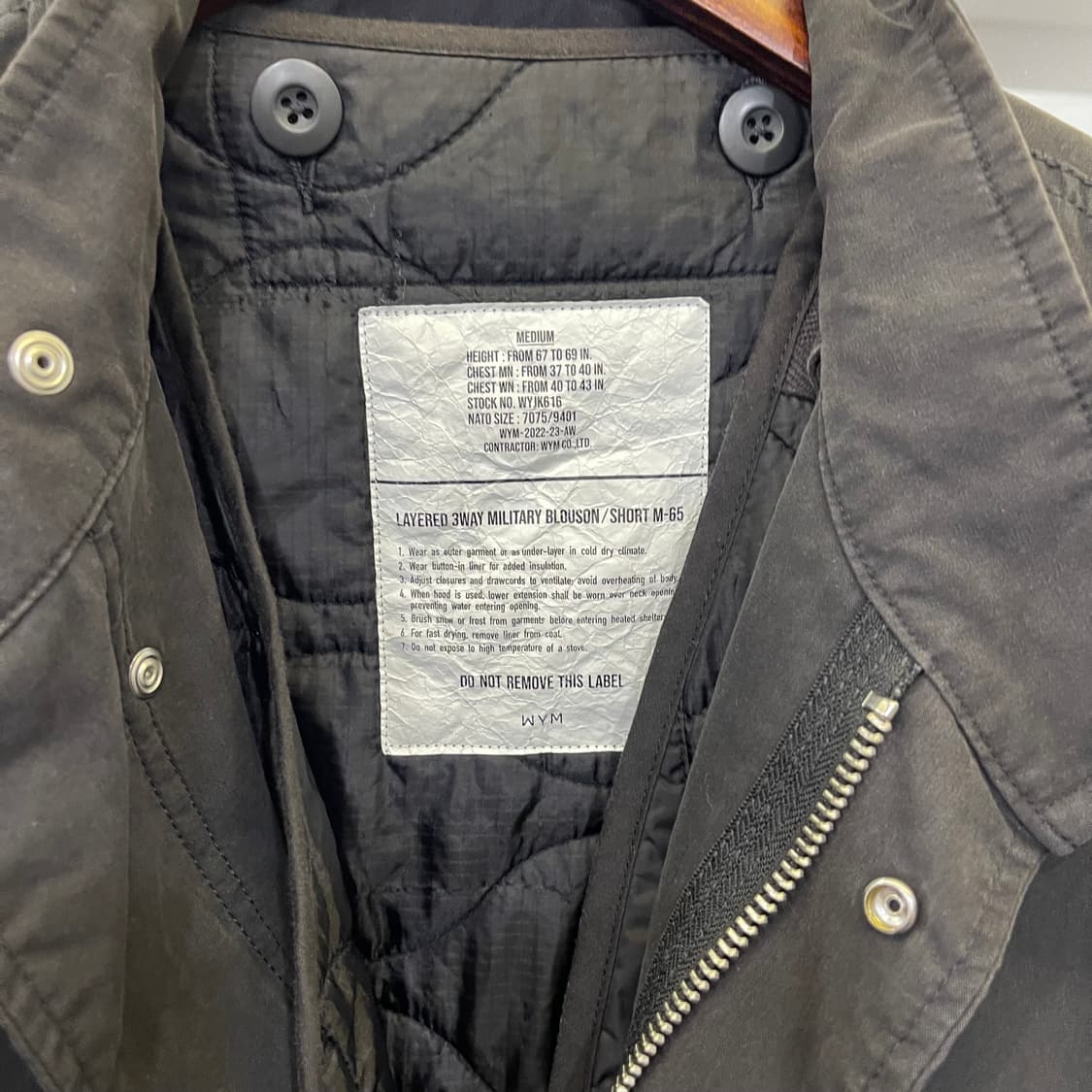 WYM LIDNM LAYERED 3WAY MILITARY  상품이미지2