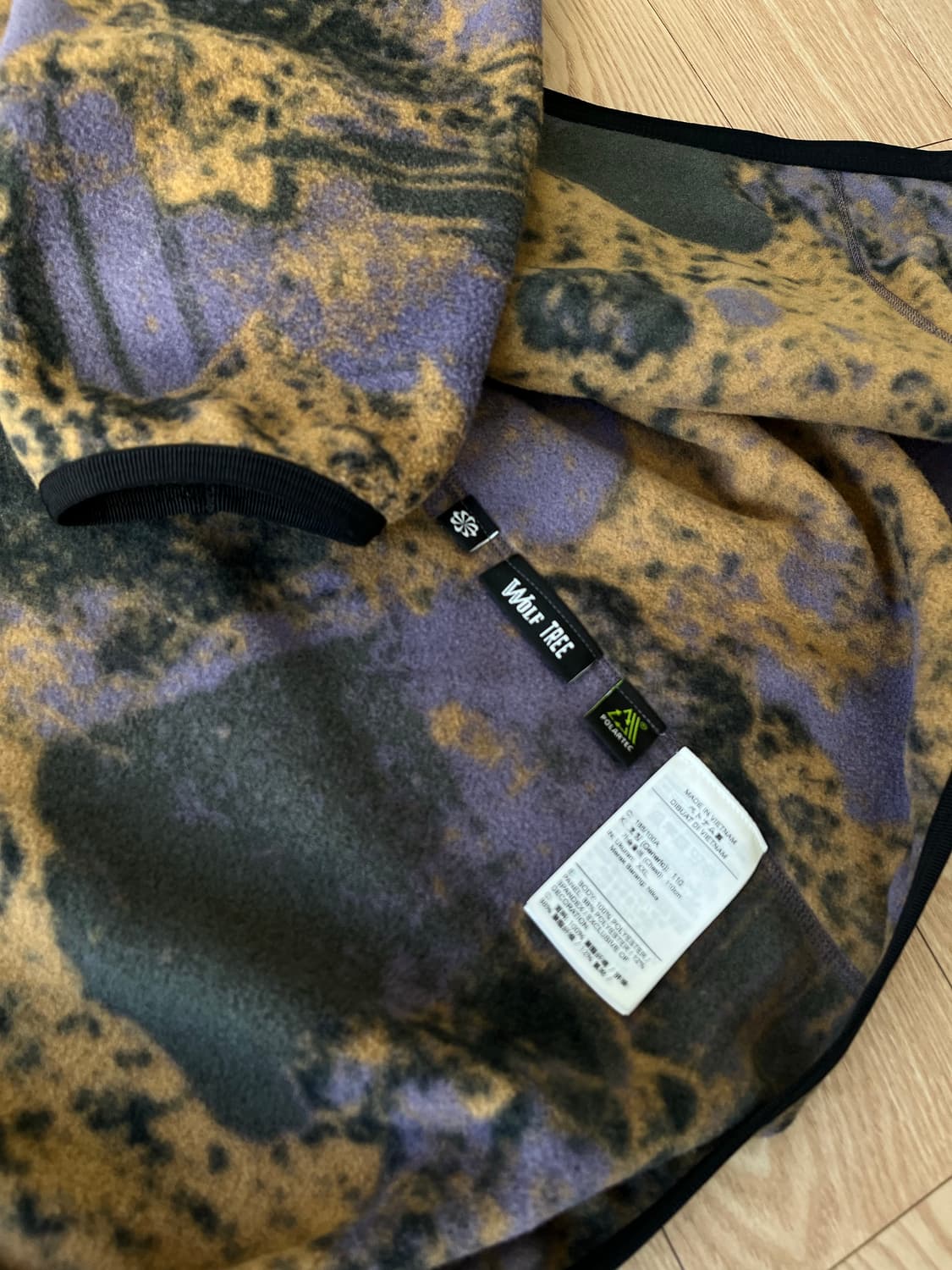 새제품))나이키ACG 써마핏 울프 트리 플리스 퍼플 블랙110(XXL) 상품이미지4