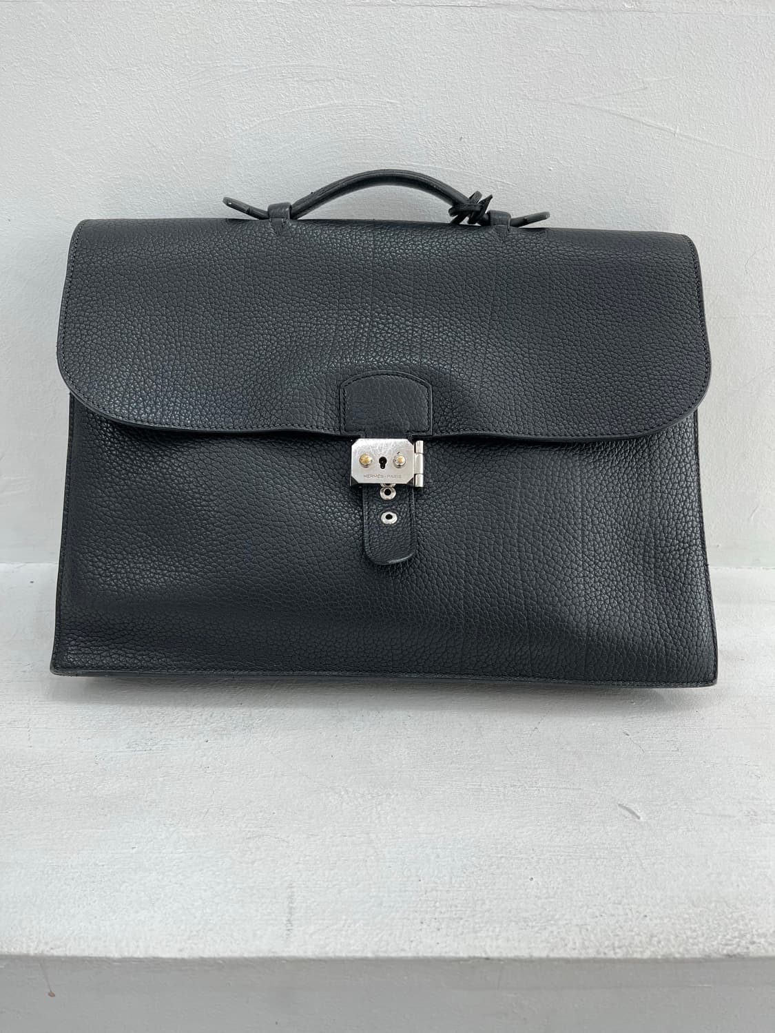 에르메스 삭 아 데페슈 서류 가방 블랙 상품이미지1