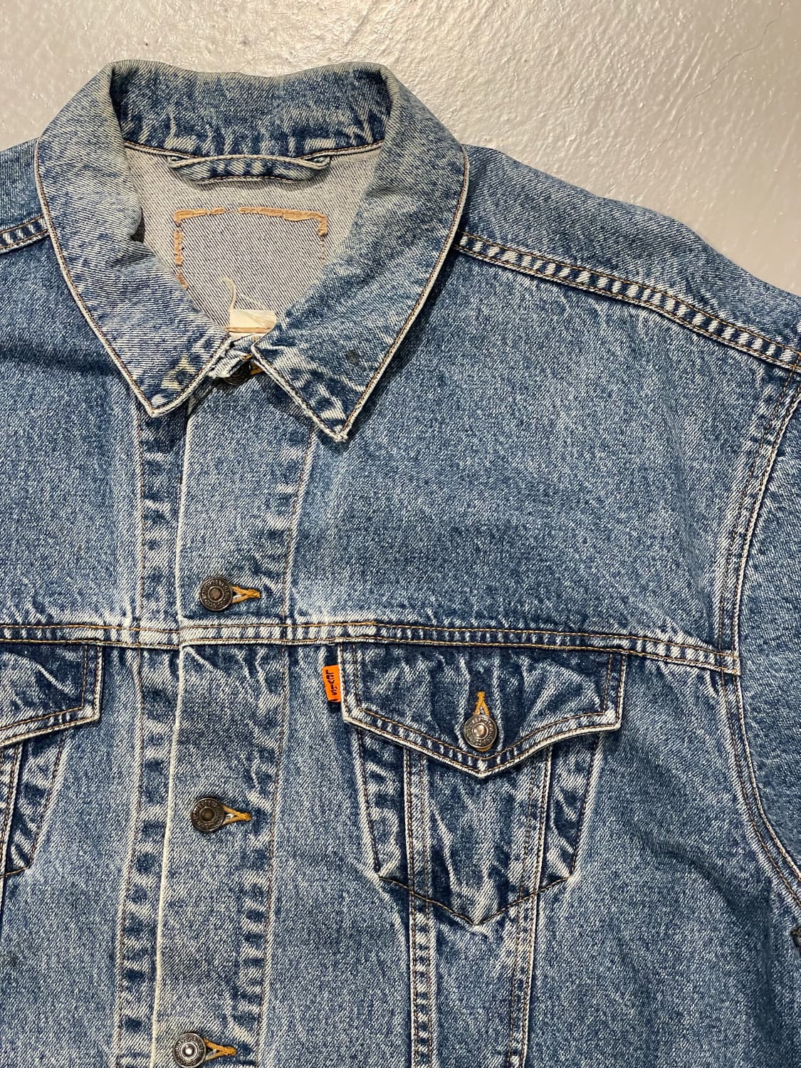 90‘s 리바이스 오랜지탭 데님 자켓   상품이미지8