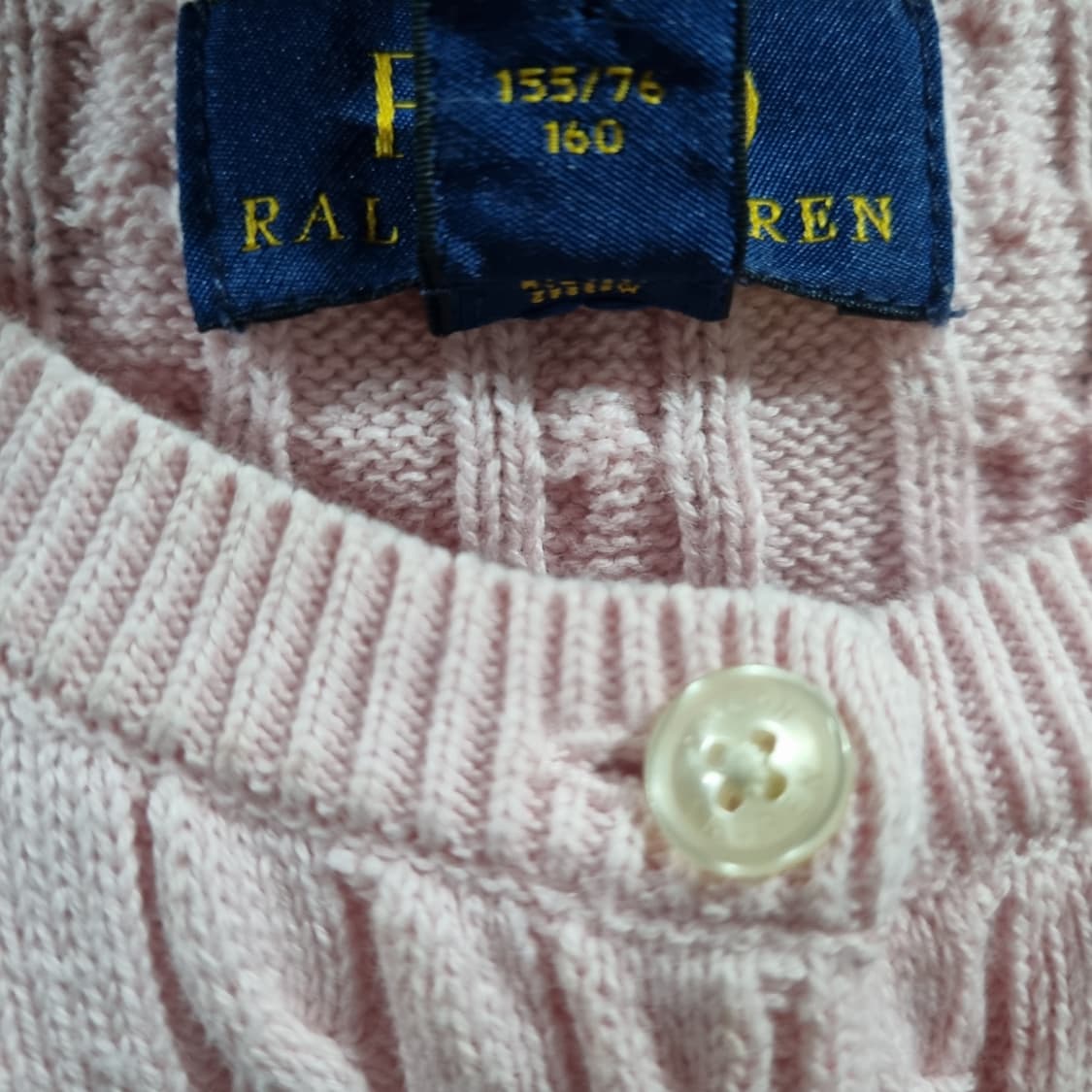 폴로 랄프로렌 핑크 케이블 가디건 상품이미지7