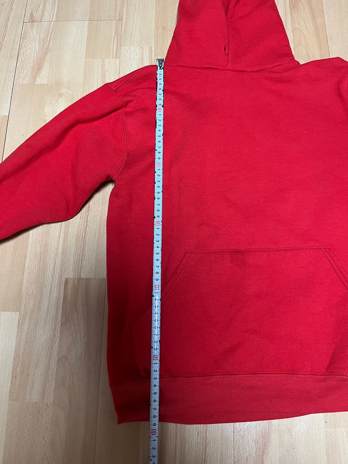 90s 빈티지 러셀 애슬레틱 레드 후드 S 상품이미지4