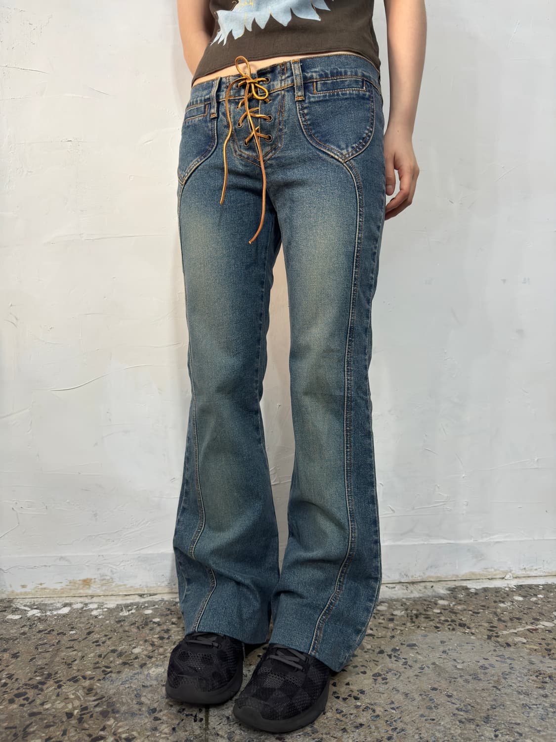 eyelet denim pants 상품이미지3