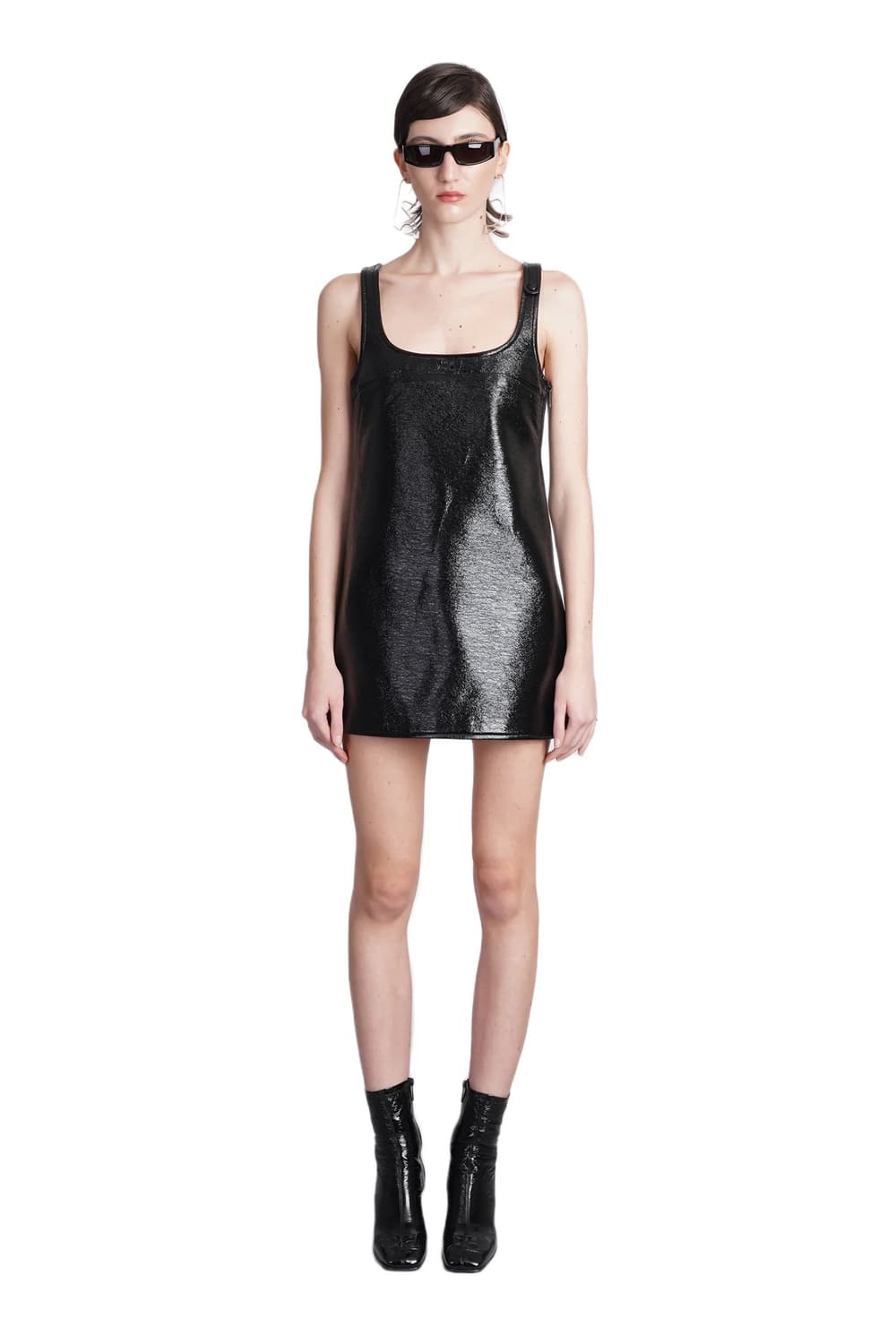 42/ 꾸레쥬 25SS 스퀘어 바이닐 원피스 상품이미지2