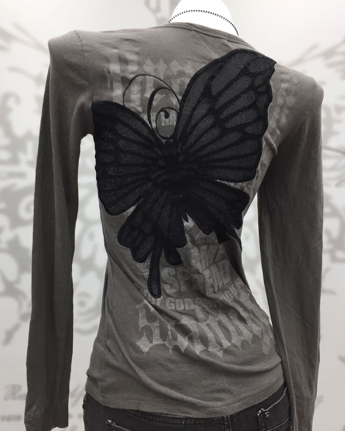 Y2K Back butterfly Patch long sleeves 상품이미지8
