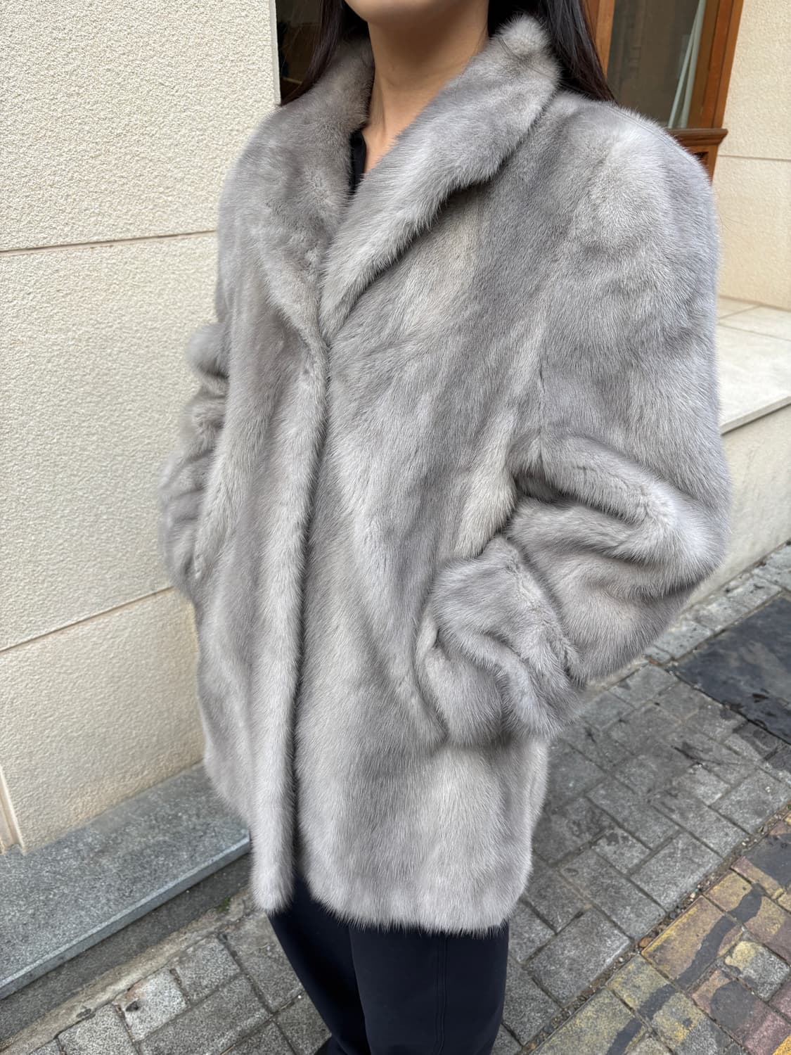 사가 밍크 리얼 퍼 자켓 상품이미지1