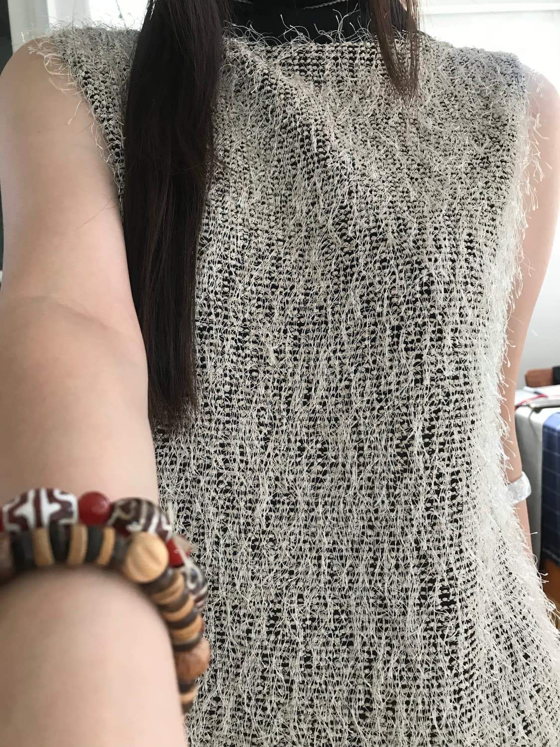 vintage fur sleeveless 상품이미지5