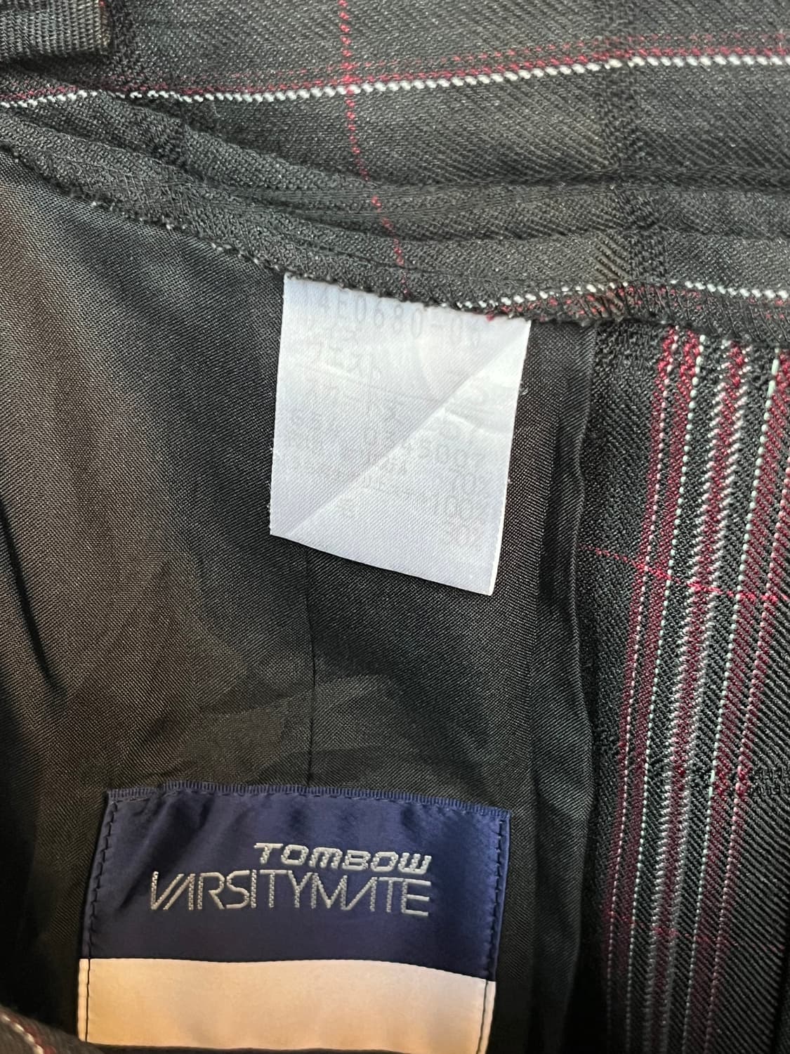 Tombow 일본 교복치마 울 체크 플리츠 스커트 상품이미지4