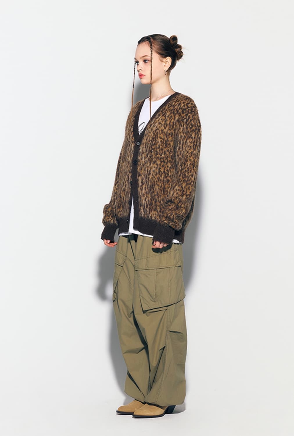 에즈이프캘리) 레오파드 니트 가디건 상품이미지6