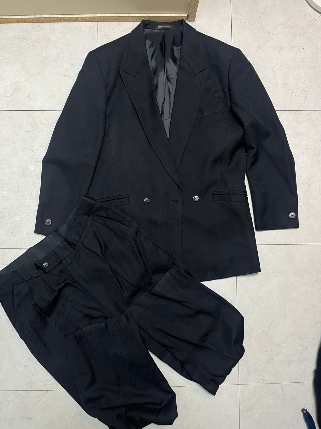 Made in japan Bizarria 와이드 더블 자켓 셋업 상품이미지1