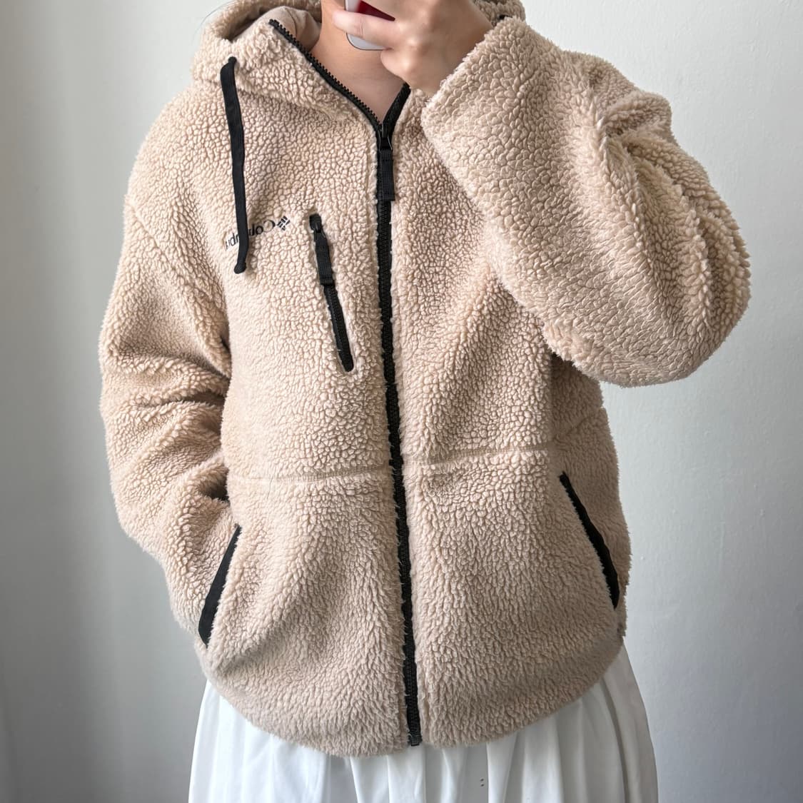 [M] 컬럼비아 베이지 플리스 상품이미지2