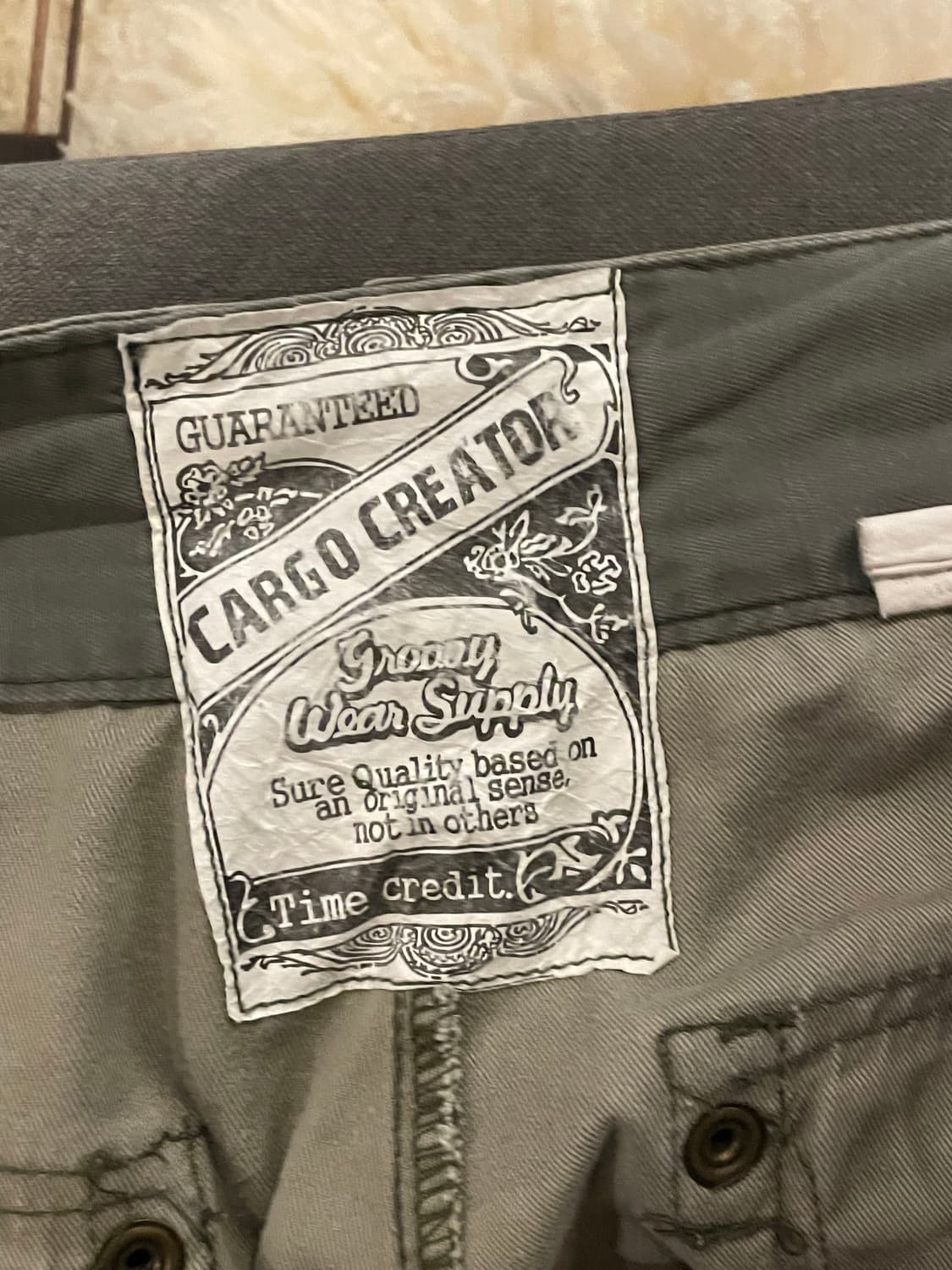 Time credit 타임크레딧 카모 카고 반바지 상품이미지2