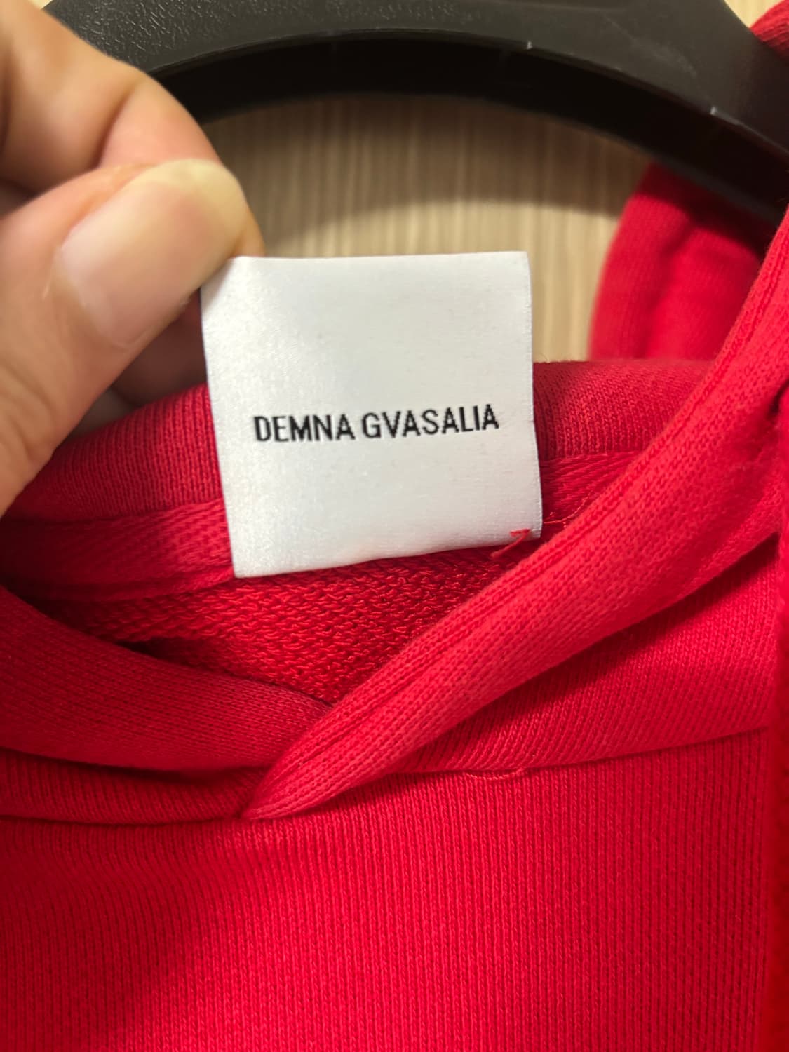 베트멍 레드 프린팅 후드티 상품이미지7