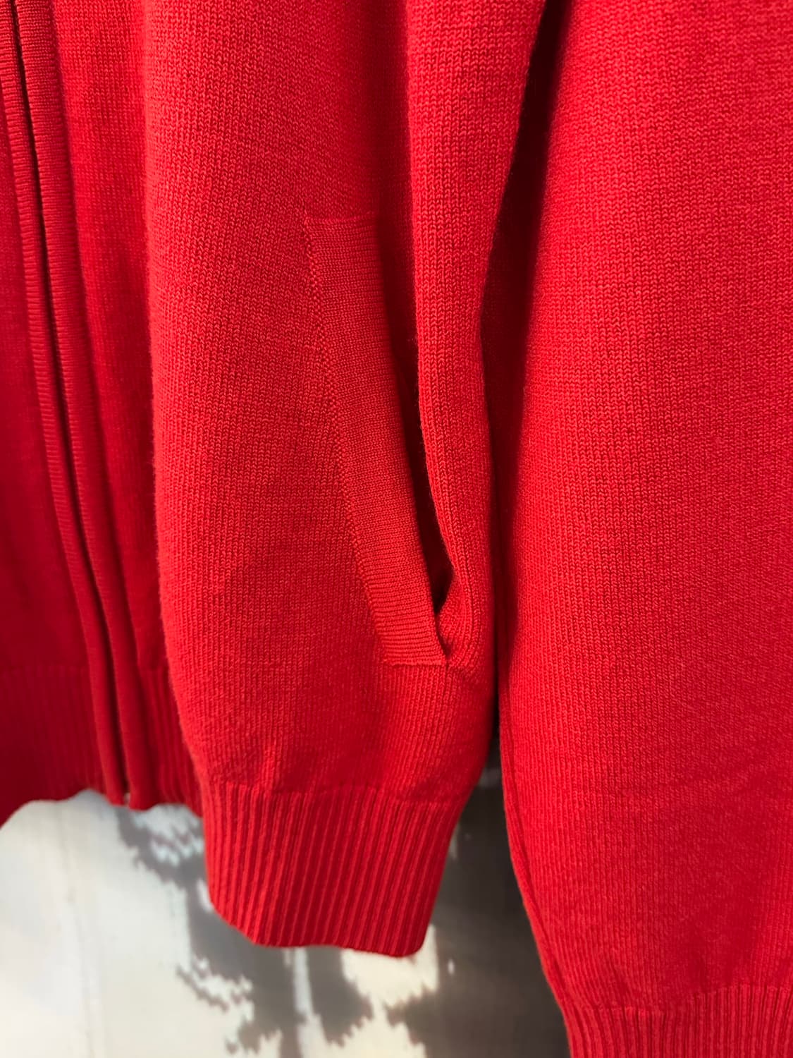 LACOSTE 라코스테 레드 니트집업 상품이미지4